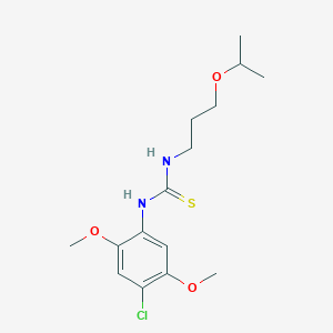 N-(4-chloro-2,5-dimethoxyphenyl)-N'-(3-isopropoxypropyl)thiourea