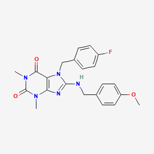 7-(4-fluorobenzyl)-8-[(4-methoxybenzyl)amino]-1,3-dimethyl-3,7-dihydro-1H-purine-2,6-dione