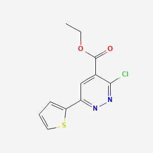 molecular formula C11H9ClN2O2S B1491914 Ethyl 3-chloro-6-(thiophen-2-yl)pyridazine-4-carboxylate CAS No. 2098092-26-1