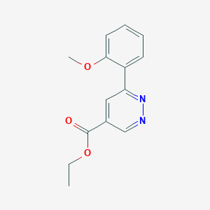 molecular formula C14H14N2O3 B1491915 6-(2-甲氧基苯基)吡啶-4-甲酸乙酯 CAS No. 2098117-32-7