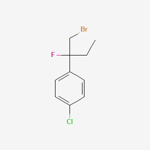 molecular formula C10H11BrClF B1491916 1-(1-Bromo-2-fluorobutan-2-yl)-4-chlorobenzene CAS No. 2098117-47-4