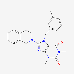 8-(3,4-dihydroisoquinolin-2(1H)-yl)-1,3-dimethyl-7-(3-methylbenzyl)-3,7-dihydro-1H-purine-2,6-dione