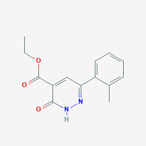 molecular formula C14H14N2O3 B1491920 Ethyl 3-oxo-6-(o-tolyl)-2,3-dihydropyridazine-4-carboxylate CAS No. 2098091-87-1