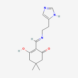 2-({[2-(1H-imidazol-4-yl)ethyl]amino}methylidene)-5,5-dimethylcyclohexane-1,3-dione