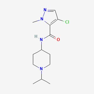 4-chloro-1-methyl-N-[1-(propan-2-yl)piperidin-4-yl]-1H-pyrazole-5-carboxamide