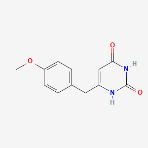 molecular formula C12H12N2O3 B1491923 6-(4-methoxybenzyl)pyrimidine-2,4(1H,3H)-dione CAS No. 32711-96-9