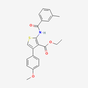 Ethyl 4-(4-methoxyphenyl)-2-{[(3-methylphenyl)carbonyl]amino}thiophene-3-carboxylate