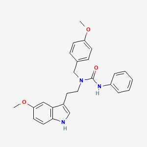 N-(4-methoxybenzyl)-N-[2-(5-methoxy-1H-indol-3-yl)ethyl]-N'-phenylurea