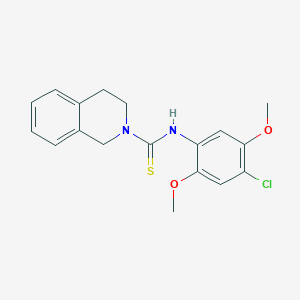 N-(4-chloro-2,5-dimethoxyphenyl)-3,4-dihydroisoquinoline-2(1H)-carbothioamide