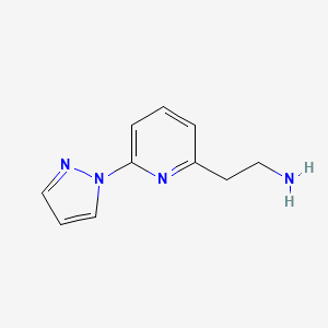 2-(6-(1H-pyrazol-1-yl)pyridin-2-yl)ethan-1-amine