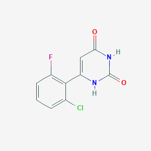 molecular formula C10H6ClFN2O2 B1491933 6-(2-氯-6-氟苯基)嘧啶-2,4(1H,3H)-二酮 CAS No. 1996724-93-6