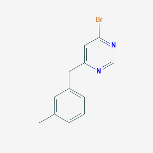 molecular formula C12H11BrN2 B1491935 4-Bromo-6-(3-methylbenzyl)pyrimidine CAS No. 2091218-17-4