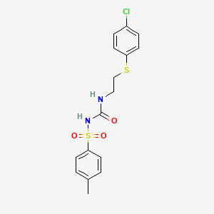 N-({2-[(4-chlorophenyl)sulfanyl]ethyl}carbamoyl)-4-methylbenzenesulfonamide