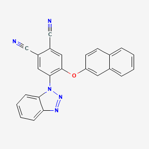 4-(1H-1,2,3-benzotriazol-1-yl)-5-(2-naphthyloxy)phthalonitrile