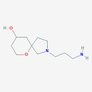 molecular formula C11H22N2O2 B1491943 2-(3-Aminopropyl)-6-oxa-2-azaspiro[4.5]decan-9-ol CAS No. 2097946-00-2