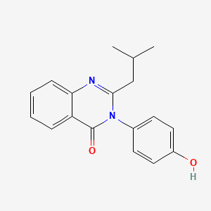 3-(4-Hydroxyphenyl)-2-isobutyl-4(3H)-quinazolinone