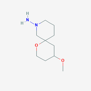 molecular formula C10H20N2O2 B1491945 4-Methoxy-1-oxa-8-azaspiro[5.5]undecan-8-amine CAS No. 2097946-70-6