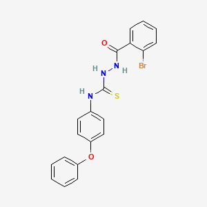 2-[(2-bromophenyl)carbonyl]-N-(4-phenoxyphenyl)hydrazinecarbothioamide