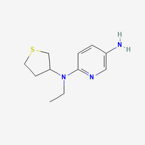 molecular formula C11H17N3S B1491946 N2-ethyl-N2-(tetrahydrothiophen-3-yl)pyridine-2,5-diamine CAS No. 2090607-94-4