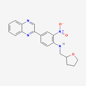 2-nitro-4-(quinoxalin-2-yl)-N-(tetrahydrofuran-2-ylmethyl)aniline