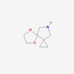 B149195 5,8-Dioxa-10-azadispiro[2.0.4.3]undecane CAS No. 129321-60-4