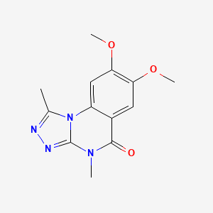 7,8-dimethoxy-1,4-dimethyl[1,2,4]triazolo[4,3-a]quinazolin-5(4H)-one