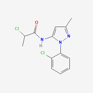 2-Chloro-N-[1-(2-chlorophenyl)-3-methyl-1H-pyrazol-5-YL]propanamide