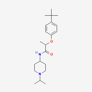 molecular formula C21H34N2O2 B14919588 2-(4-tert-butylphenoxy)-N-[1-(propan-2-yl)piperidin-4-yl]propanamide 