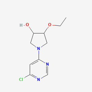 molecular formula C10H14ClN3O2 B1491960 1-(6-Chloropyrimidin-4-yl)-4-ethoxypyrrolidin-3-ol CAS No. 2098001-46-6