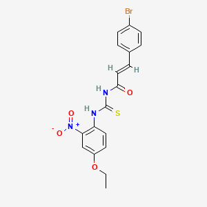 1-[(E)-3-(4-Bromo-phenyl)-acryloyl]-3-(4-ethoxy-2-nitro-phenyl)-thiourea