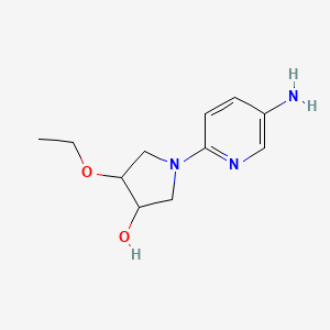 molecular formula C11H17N3O2 B1491961 1-(5-Aminopyridin-2-yl)-4-ethoxypyrrolidin-3-ol CAS No. 2098132-61-5