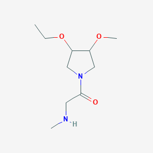 molecular formula C10H20N2O3 B1491964 1-(3-Ethoxy-4-methoxypyrrolidin-1-yl)-2-(methylamino)ethan-1-one CAS No. 2098116-63-1