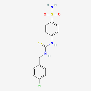 4-({[(4-Chlorobenzyl)amino]carbothioyl}amino)benzenesulfonamide