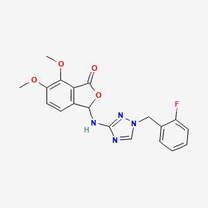 3-{[1-(2-Fluorobenzyl)-1H-1,2,4-triazol-3-YL]amino}-6,7-dimethoxy-1(3H)-isobenzofuranone