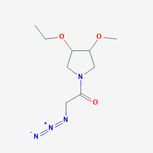 molecular formula C9H16N4O3 B1491965 2-Azido-1-(3-ethoxy-4-methoxypyrrolidin-1-yl)ethan-1-one CAS No. 2098077-47-3