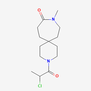 3-(2-Chloropropanoyl)-9-methyl-3,9-diazaspiro[5.6]dodecan-10-one