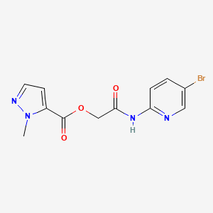 2-[(5-bromopyridin-2-yl)amino]-2-oxoethyl 1-methyl-1H-pyrazole-5-carboxylate