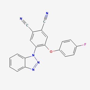 4-Benzotriazolyl-5-(4-fluorophenoxy)benzene-1,2-dicarbonitrile