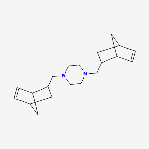 molecular formula C20H30N2 B14919750 1,4-Bis(bicyclo[2.2.1]hept-5-en-2-ylmethyl)piperazine 