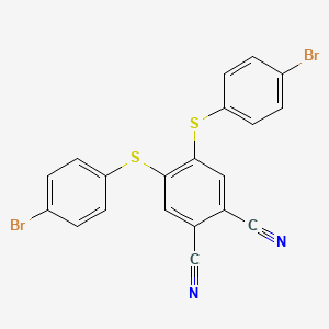 molecular formula C20H10Br2N2S2 B14919752 4,5-Bis[(4-bromophenyl)sulfanyl]benzene-1,2-dicarbonitrile 