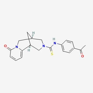 (1S,5R)-N-(4-acetylphenyl)-8-oxo-1,5,6,8-tetrahydro-2H-1,5-methanopyrido[1,2-a][1,5]diazocine-3(4H)-carbothioamide