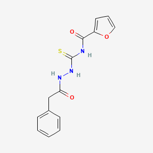 N-{[2-(phenylacetyl)hydrazinyl]carbonothioyl}furan-2-carboxamide