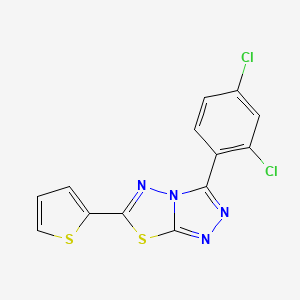 3-(2,4-Dichlorophenyl)-6-(thiophen-2-yl)[1,2,4]triazolo[3,4-b][1,3,4]thiadiazole