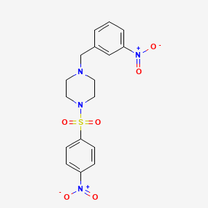 1-(3-Nitrobenzyl)-4-[(4-nitrophenyl)sulfonyl]piperazine