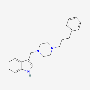 3-{[4-(3-phenylpropyl)piperazin-1-yl]methyl}-1H-indole