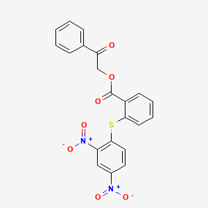 2-Oxo-2-phenylethyl 2-[(2,4-dinitrophenyl)sulfanyl]benzoate