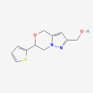 (6-(thiophen-2-yl)-6,7-dihydro-4H-pyrazolo[5,1-c][1,4]oxazin-2-yl)methanol