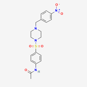 N-(4-{[4-(4-nitrobenzyl)piperazin-1-yl]sulfonyl}phenyl)acetamide