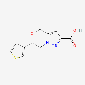 6-(thiophen-3-yl)-6,7-dihydro-4H-pyrazolo[5,1-c][1,4]oxazine-2-carboxylic acid