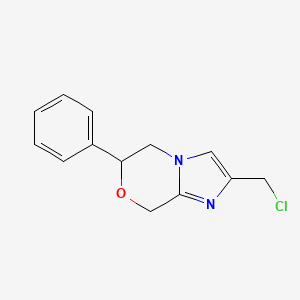 2-(chloromethyl)-6-phenyl-5,6-dihydro-8H-imidazo[2,1-c][1,4]oxazine